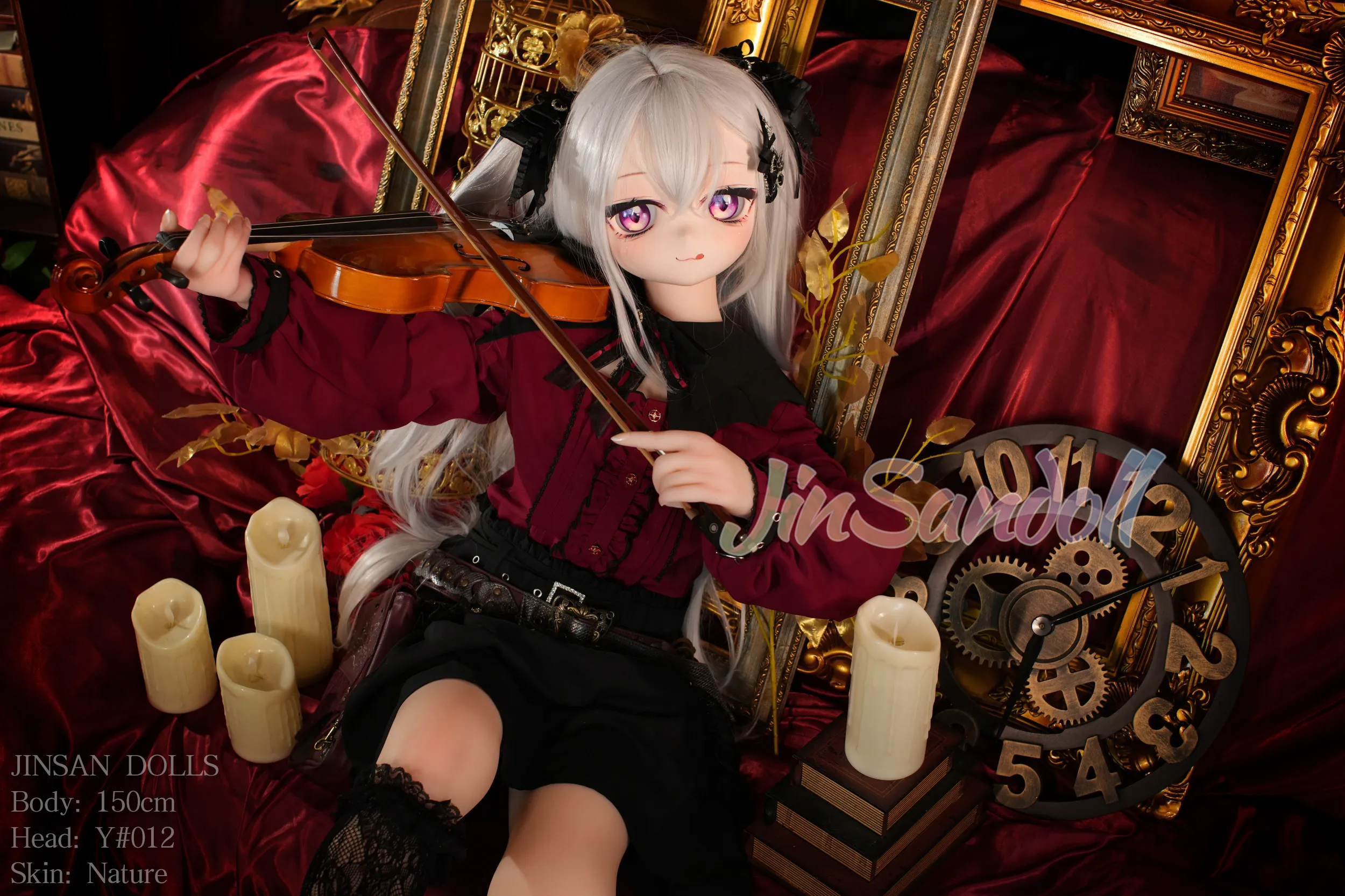 150cm (4ft11) A-Cup Anime lifelike love doll PVC head sculpt + S-TPE body Sex Doll Head #Y012